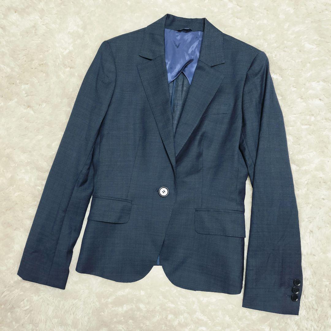 スーツカンパニー パンツスーツ REDA生地 セットアップ ネイビー