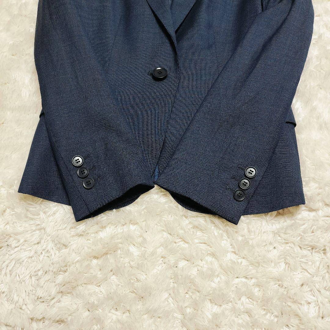 スーツカンパニー パンツスーツ REDA生地 セットアップ ネイビー