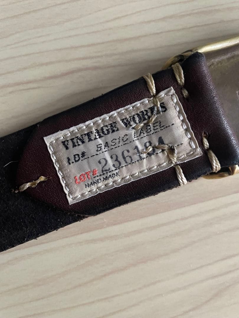 ヴィンテージワークス　ベルト　DH5524 ダークブラウン