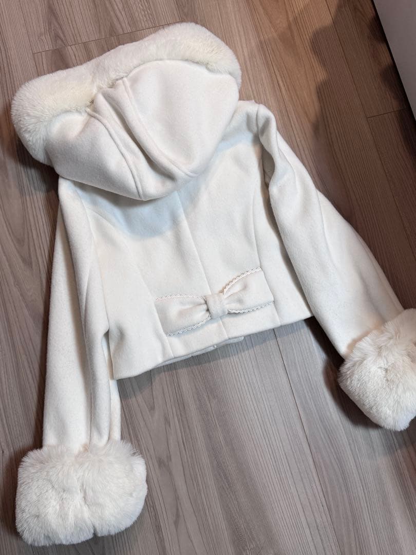 liZlisa ビジューリボンショートフードコート