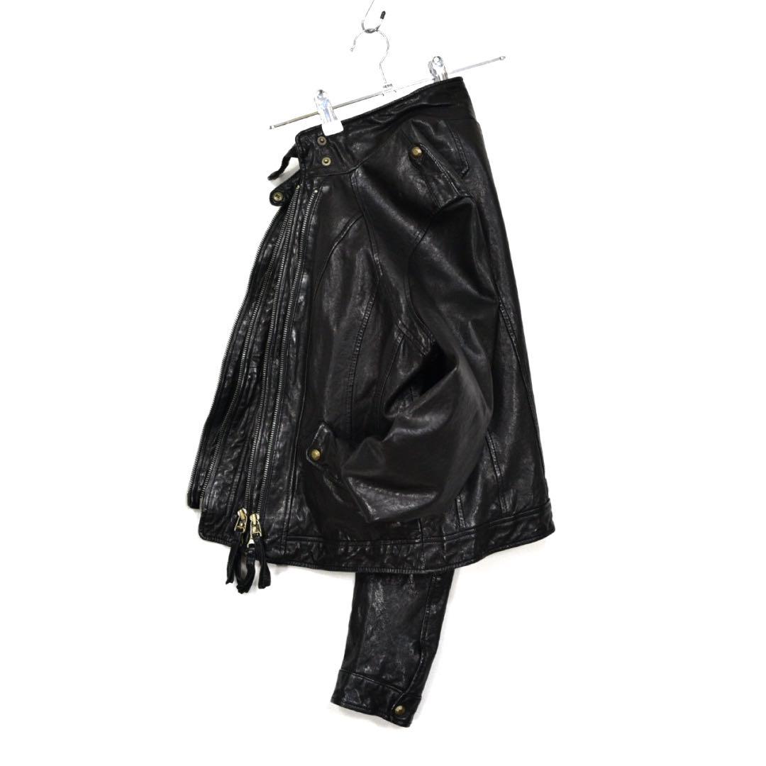 ゴア　NATURAL VINTAGE GOA レザージャケット　ライダース　黒