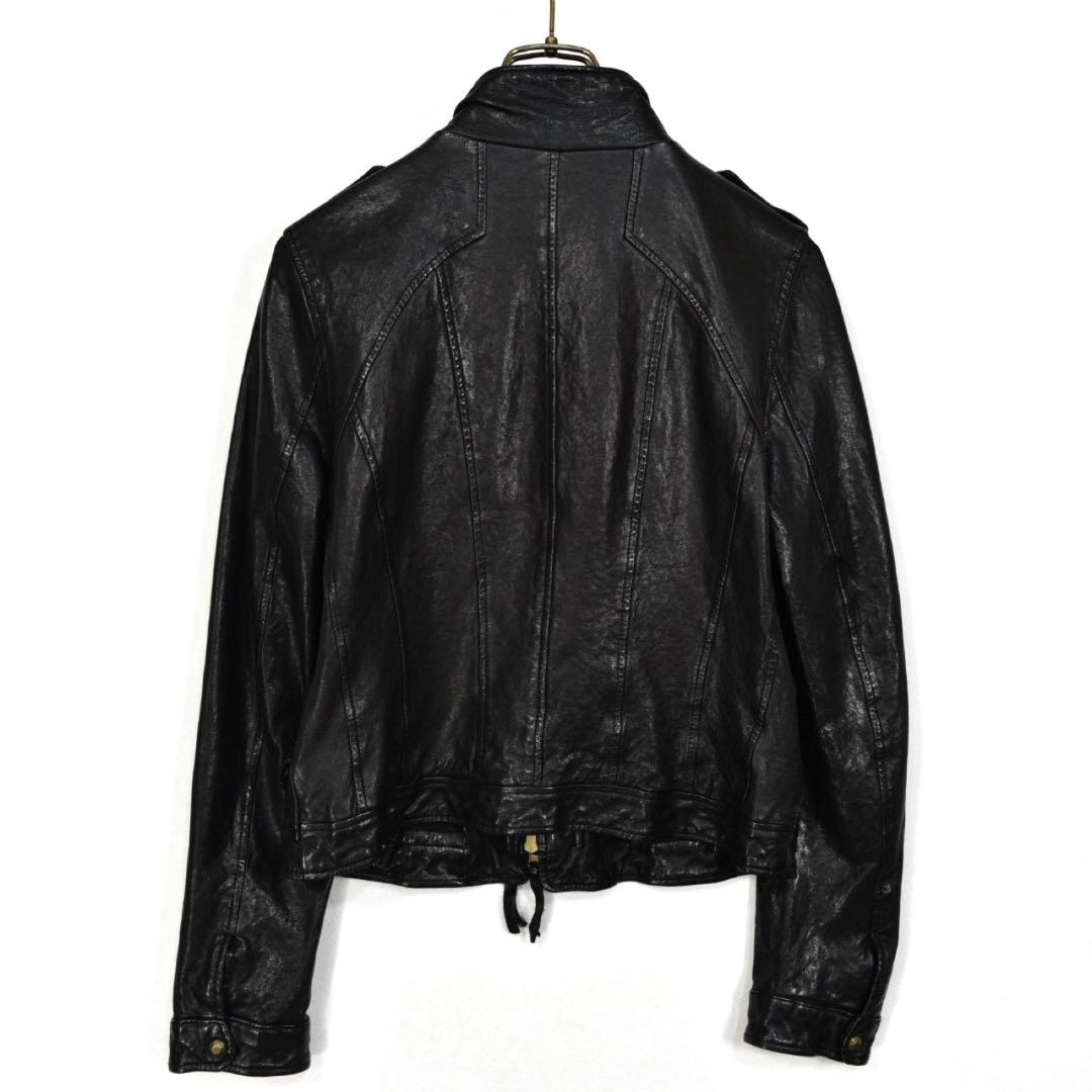 ゴア　NATURAL VINTAGE GOA レザージャケット　ライダース　黒