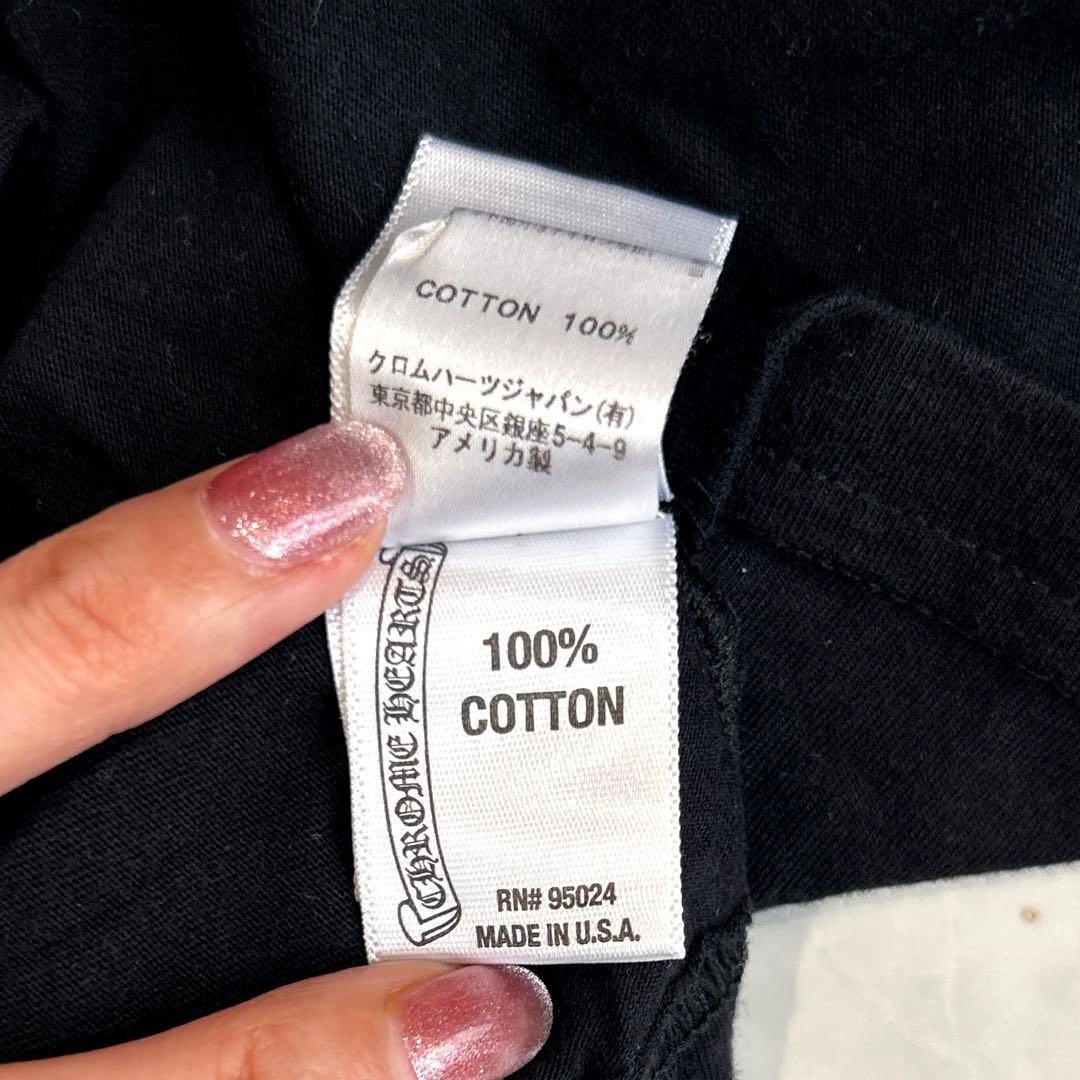 クロムハーツ キッズ Tシャツ 星条旗 バックプリント USA製