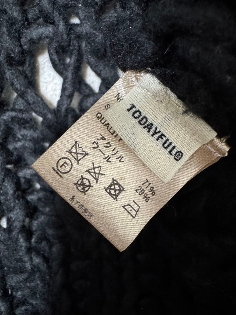 TODAYFUL チャンキーハンドニットベスト