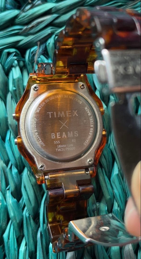 タイメックス　ビームス　べっ甲腕時計
