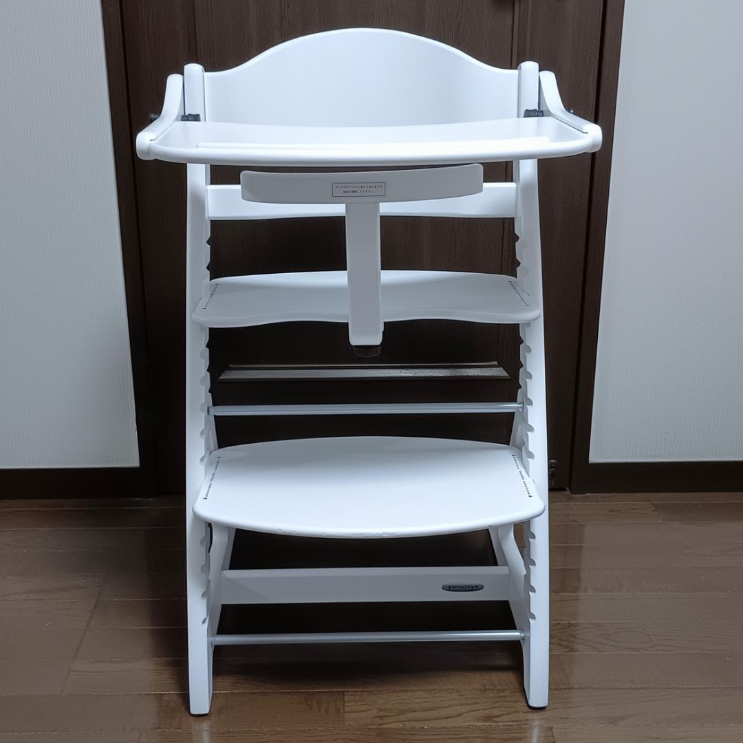yamatoya 大和屋 すくすくチェアプラス テーブル＆ガード付 ホワイト