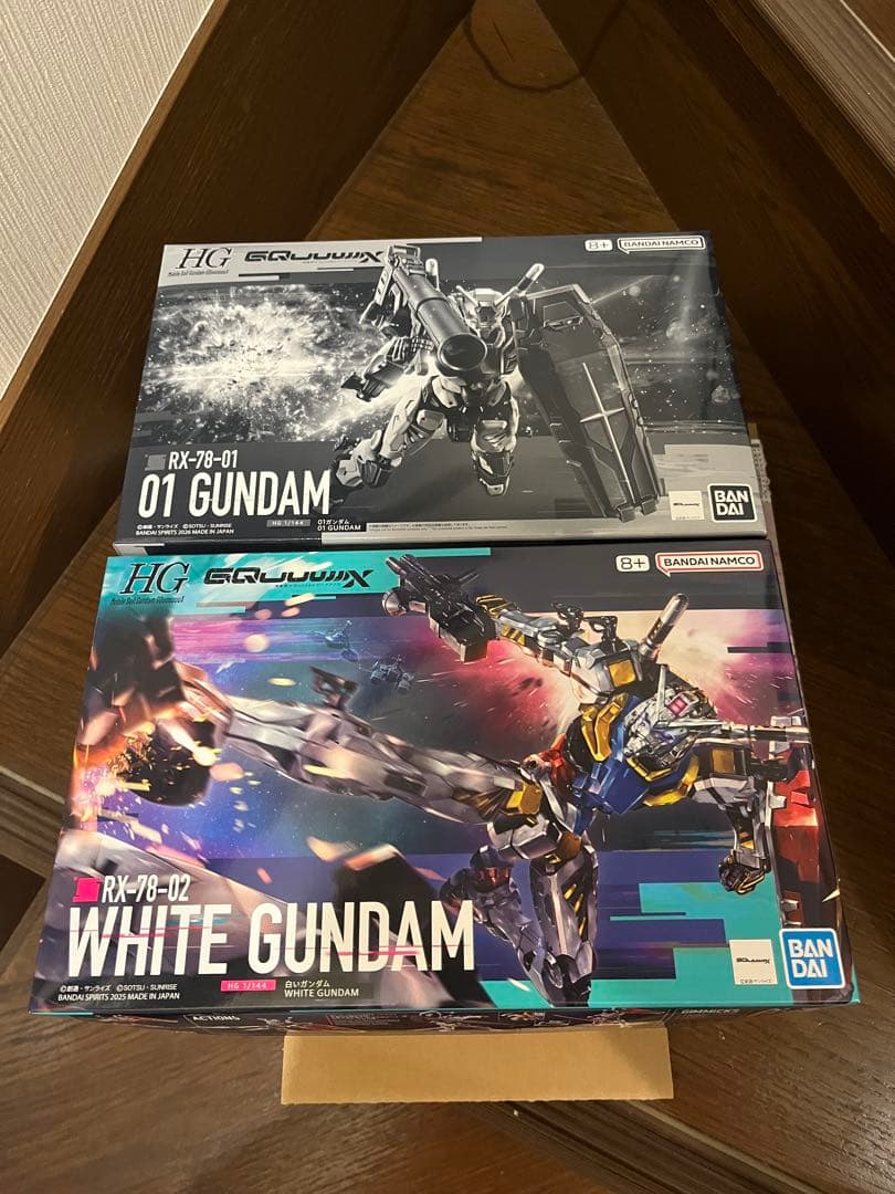 HG 1/144 01(ゼロヒト)ガンダム & 白いガンダム　2体1セット