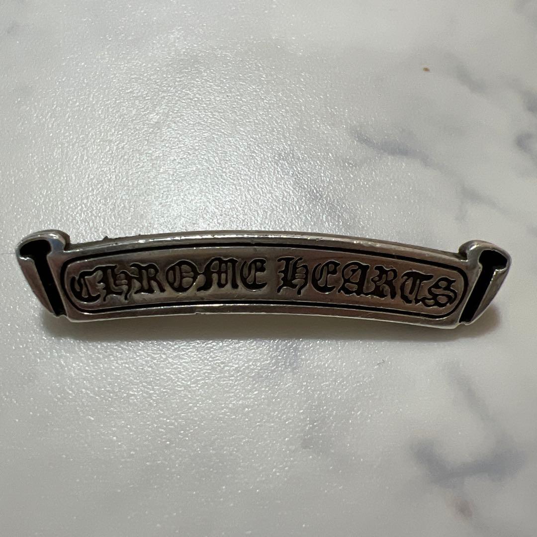 CHROME HEARTS ロゴプレート　シルバー/ブラック