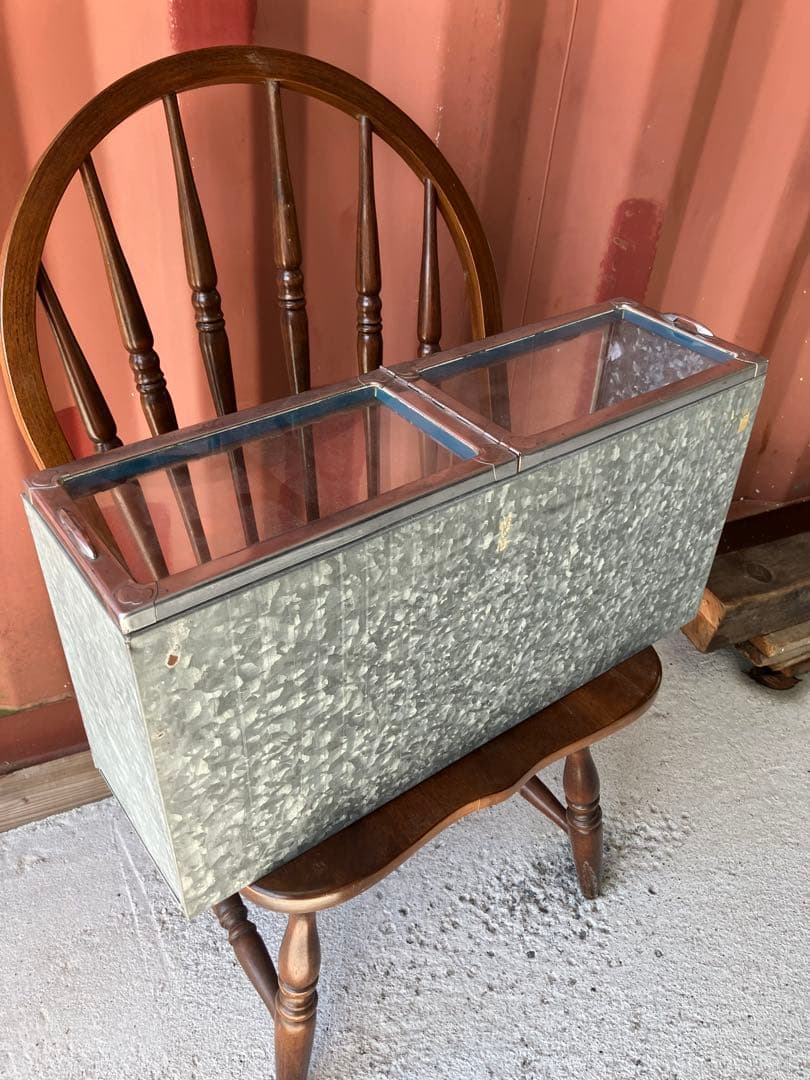 当時物　駄菓子屋ブリキショーケース