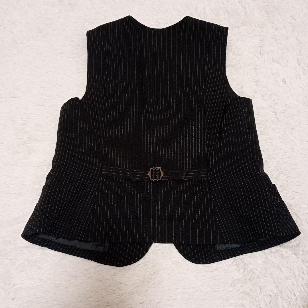 美品✨️Selery レディース スーツ 3ピース 11号 ストライプ