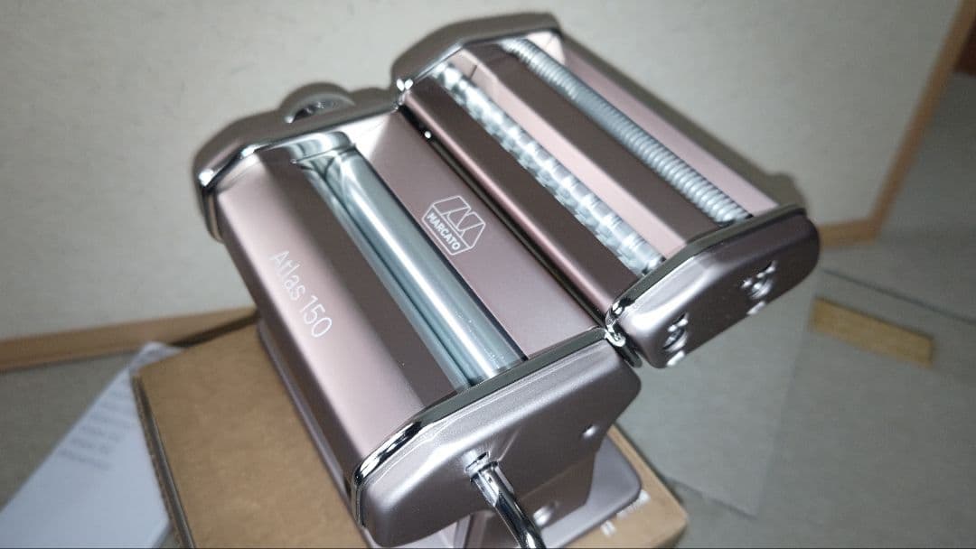 アトラス カラーラインパスタマシーン ピンク（ロゼ）パスタマシン