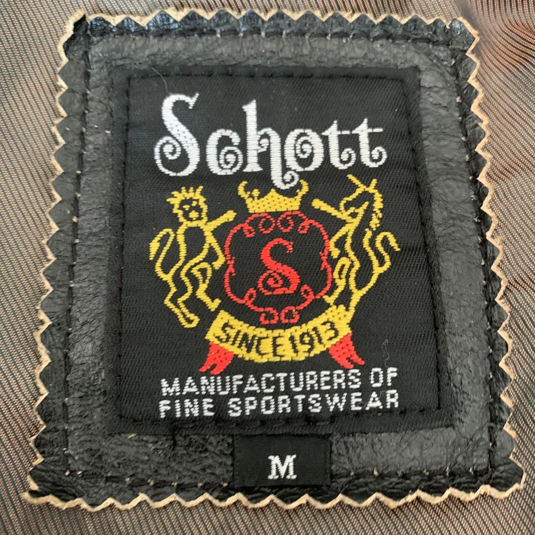 Schott（ショット）シングル ライダース レザー ジャケット