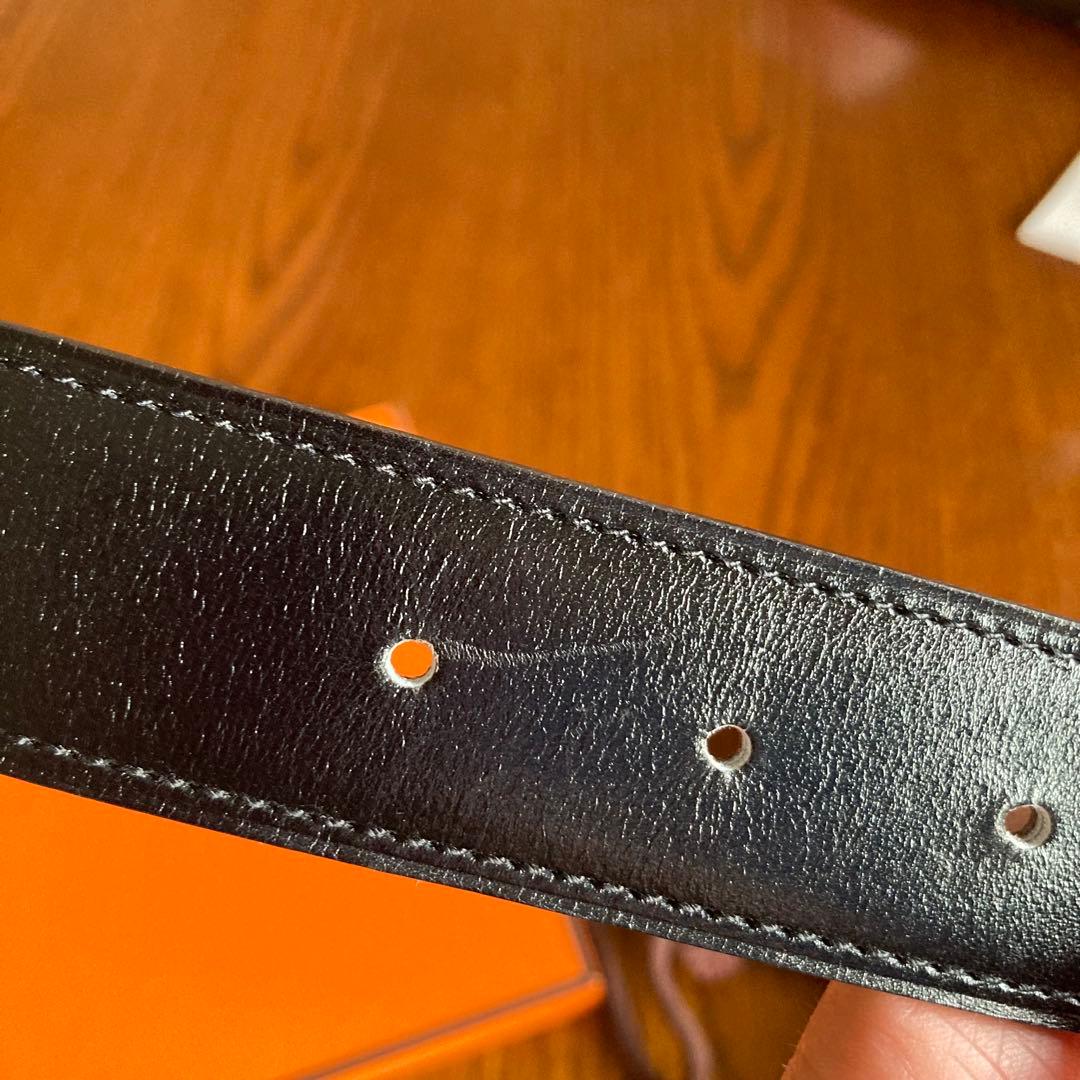 ★美品★ HERMÈS エルメス　Hストリエ　レザーベルト リバーシブル