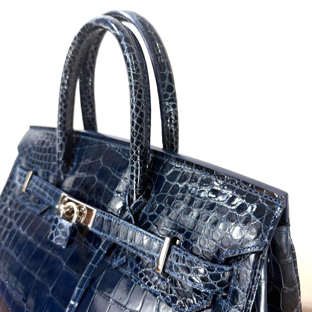 ママ様後専用 美品 JRA公認 定68万 最高峰 クロコダイル ハンドバッグ