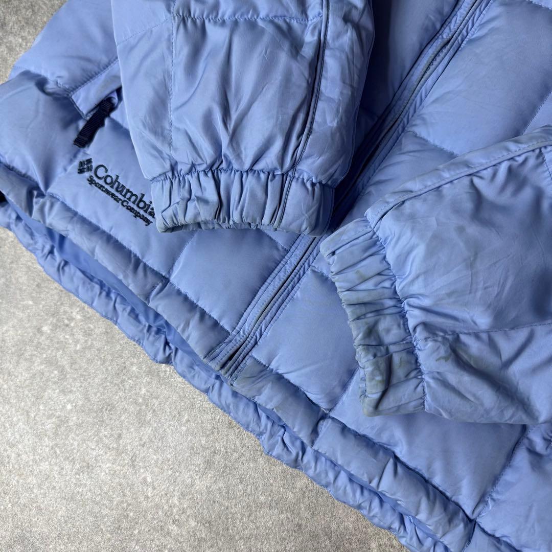 columbia short down jacket 水色 日本未発売モデル