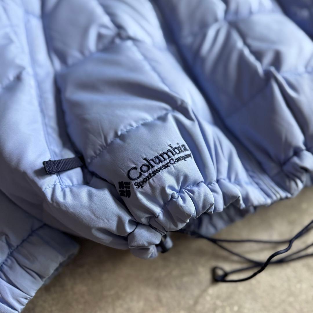 columbia short down jacket 水色 日本未発売モデル