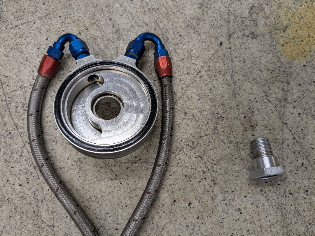 ま*と様 ホンダ CB400フォア オイルクーラー （アダプタ・ホース付）管理l