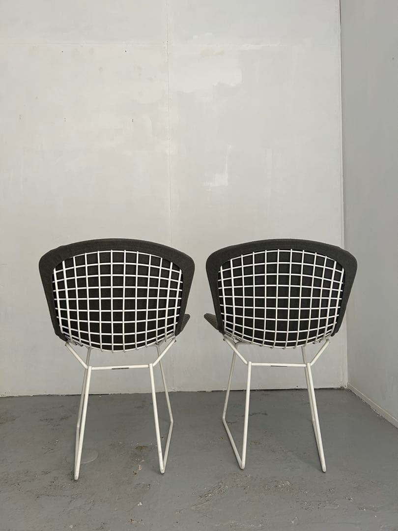 週末限定！ハリーベルトイア　ワイヤーチェア　knoll フルカバー　グレー