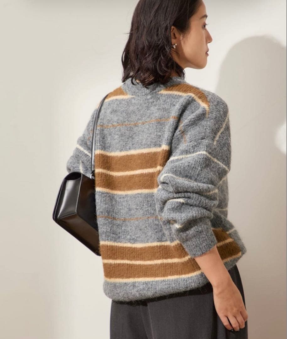 JOURNALSTANDARDL'ESSAGE ウールシャギーMIXボーダー