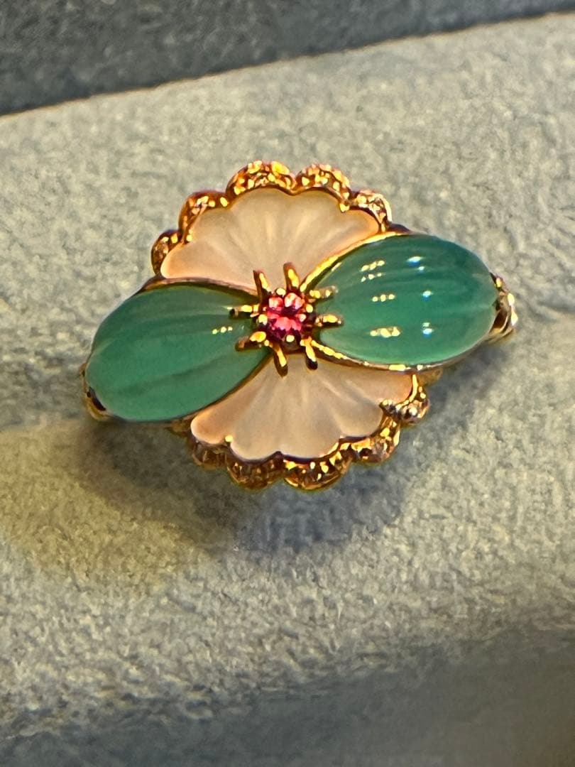 専用超美品未使用に近い石垣順子k18リング　14.5 QVC gstv