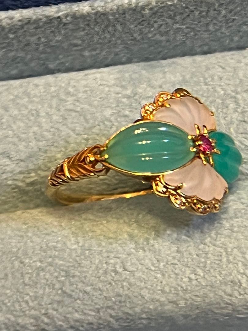 専用超美品未使用に近い石垣順子k18リング　14.5 QVC gstv