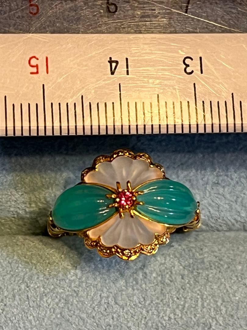 専用超美品未使用に近い石垣順子k18リング　14.5 QVC gstv