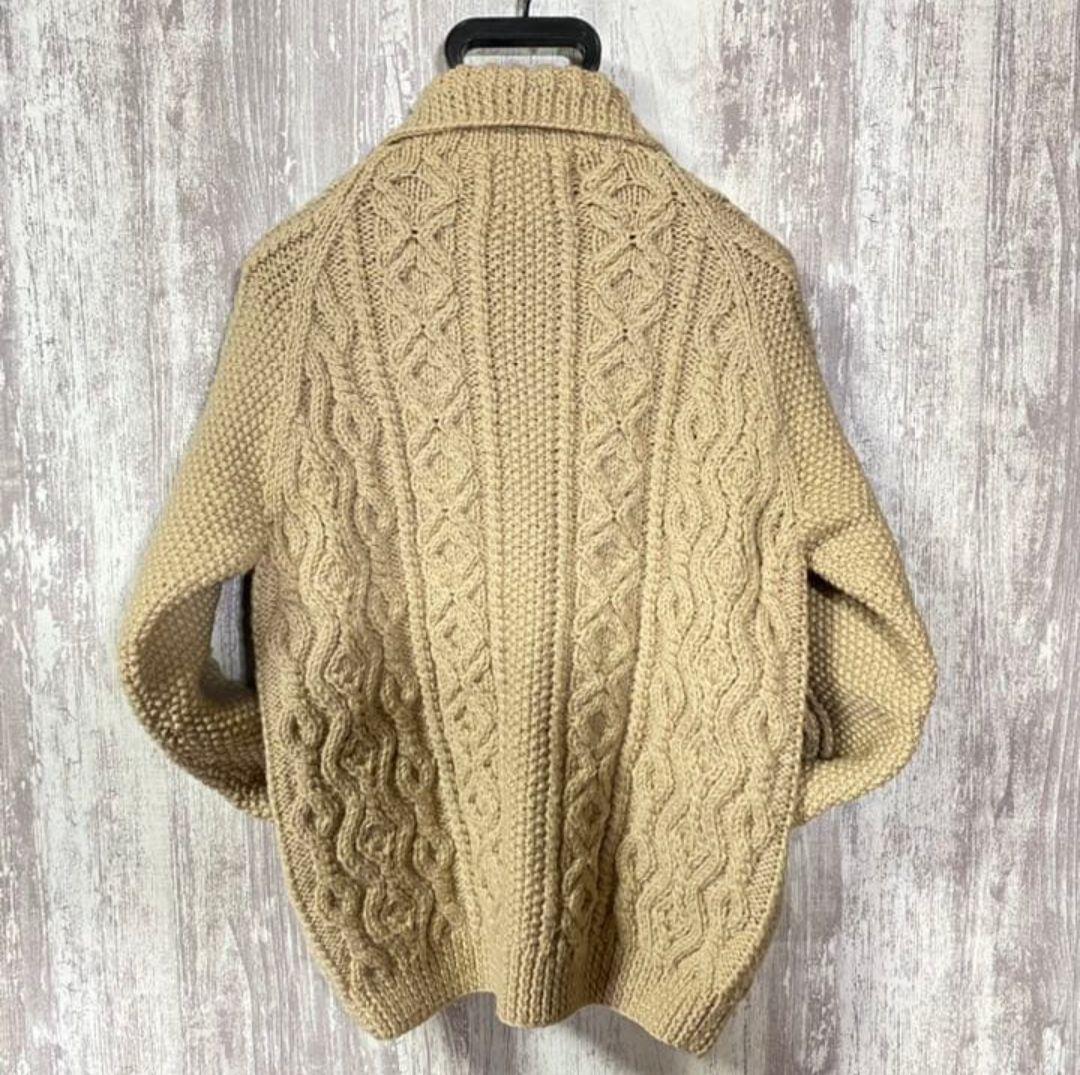 INVERALLAN 3A CARDIGAN アイボリー（ベージュ系）緑タグ