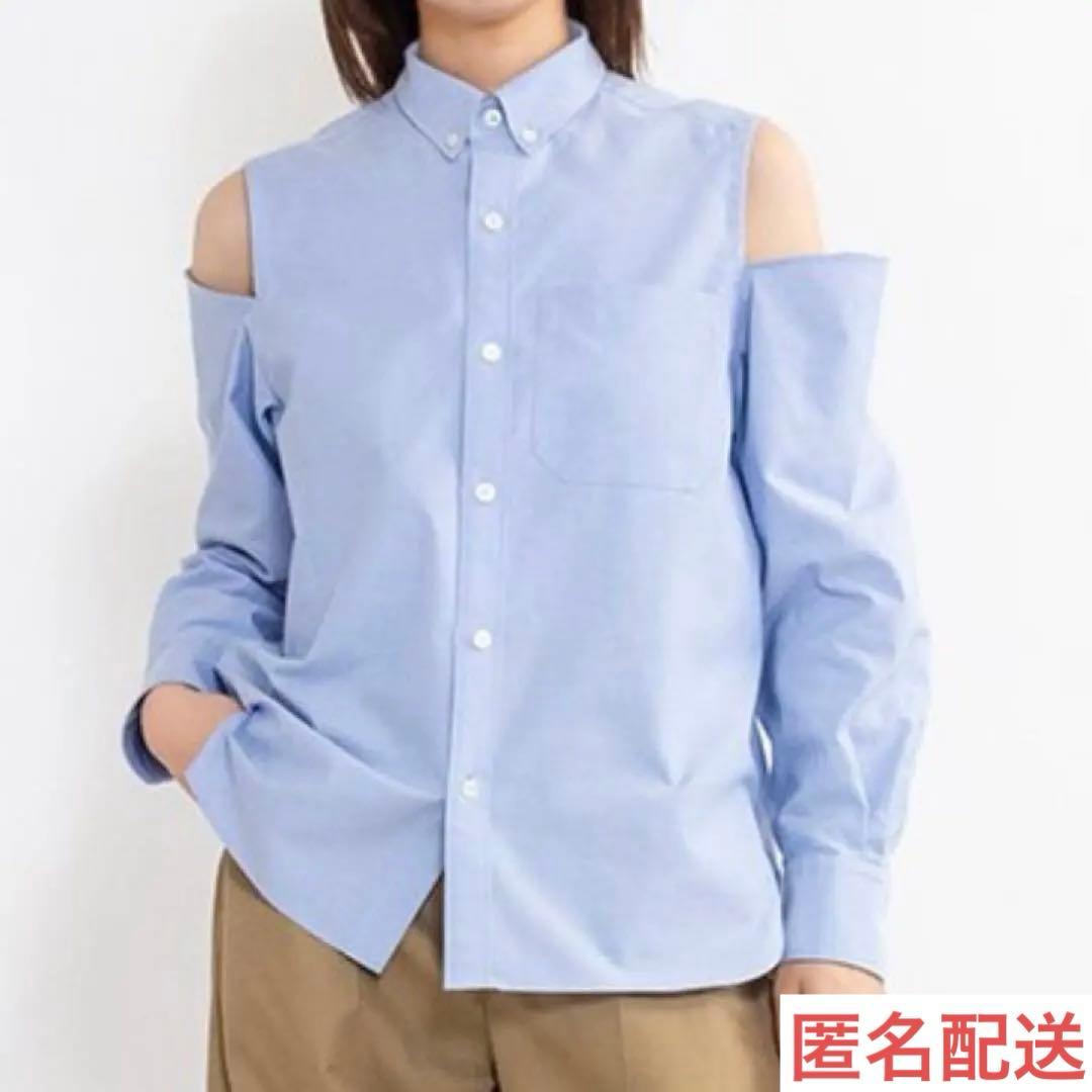 完売商品　新品・未使用　タグ付き　HYKE　オックスフォード　肩開き　シャツ