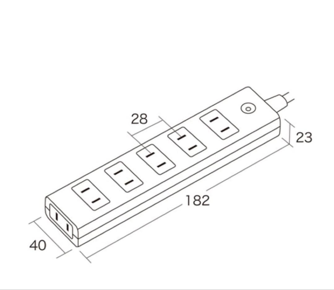 【未開封】雷ガードタップ 2P 6個口 1m 10点セット サンワプライ