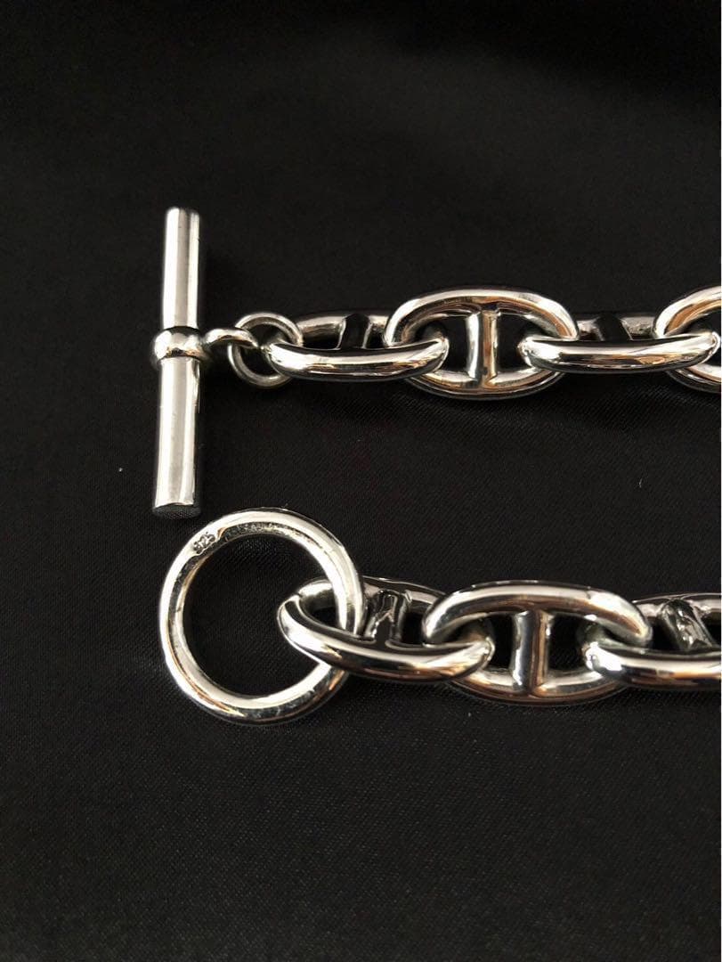 シルバー925 silver アンカーチェーン ネックレス 6-6 16022