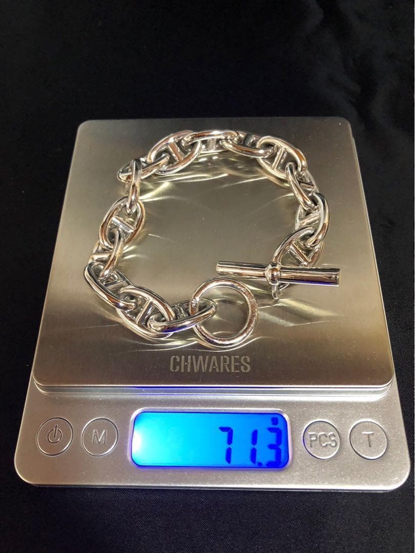 シルバー925 silver アンカーチェーン ネックレス 6-6 16022