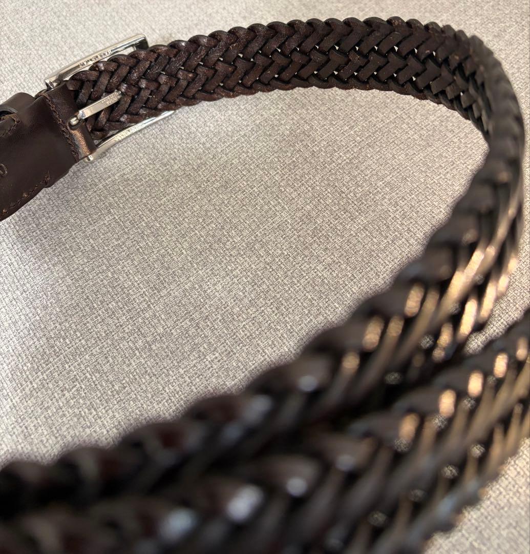 Anderson’s アンダーソンズ メッシュベルト ダークブラウン サイズ80