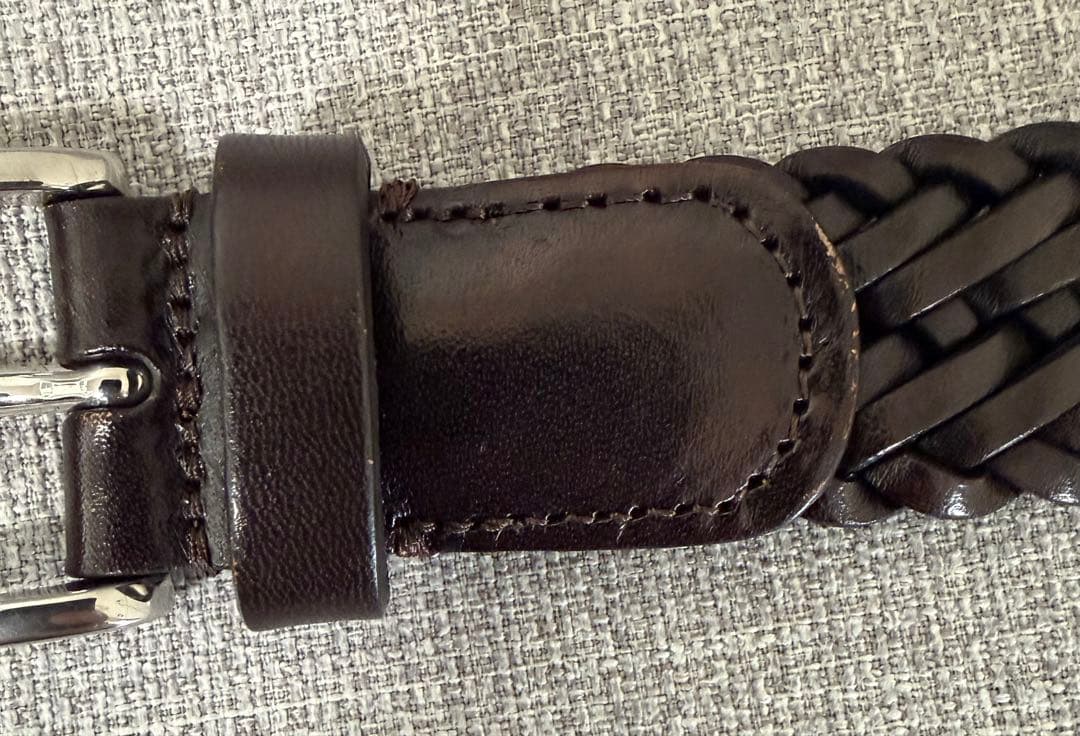 Anderson’s アンダーソンズ メッシュベルト ダークブラウン サイズ80