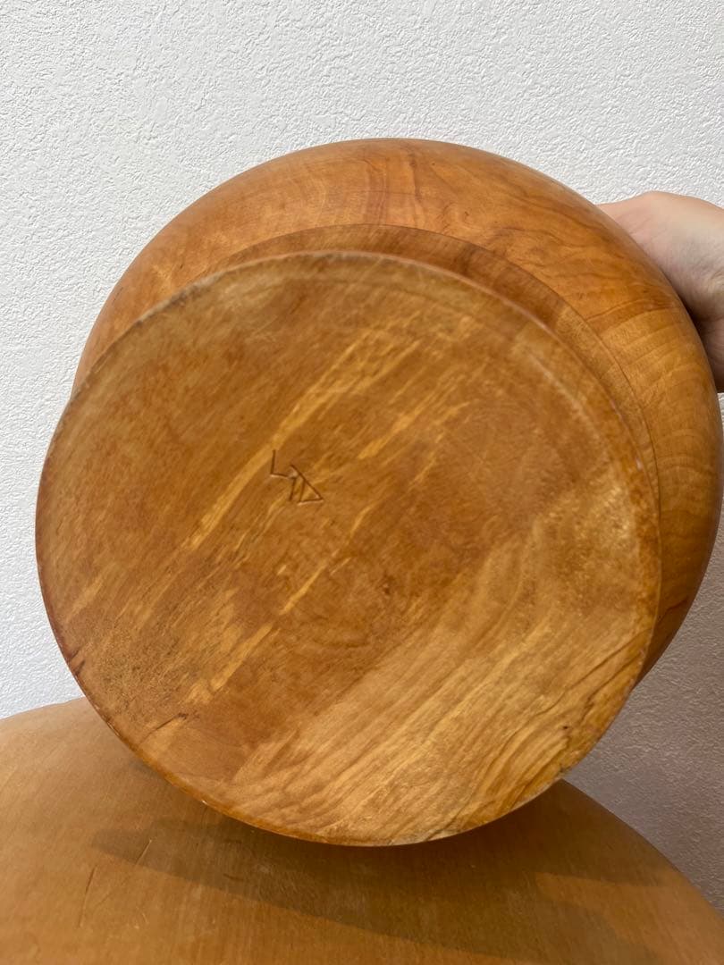 北欧ヴィンテージ 木の器　コンポート