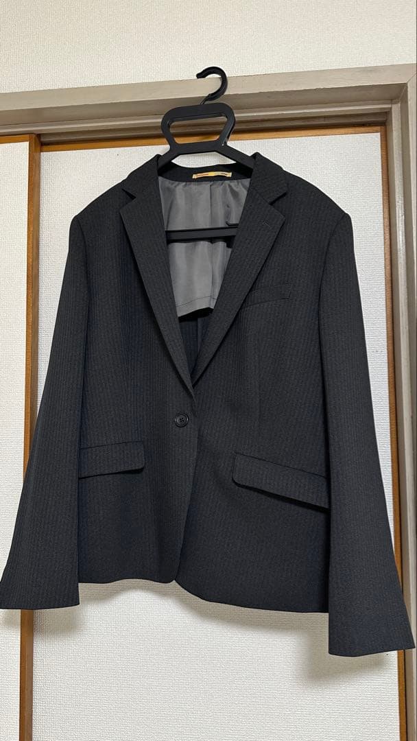 ✨美品✨ウォッシャブル ORIHICA スーツ上下セット 4L チャコールグレー