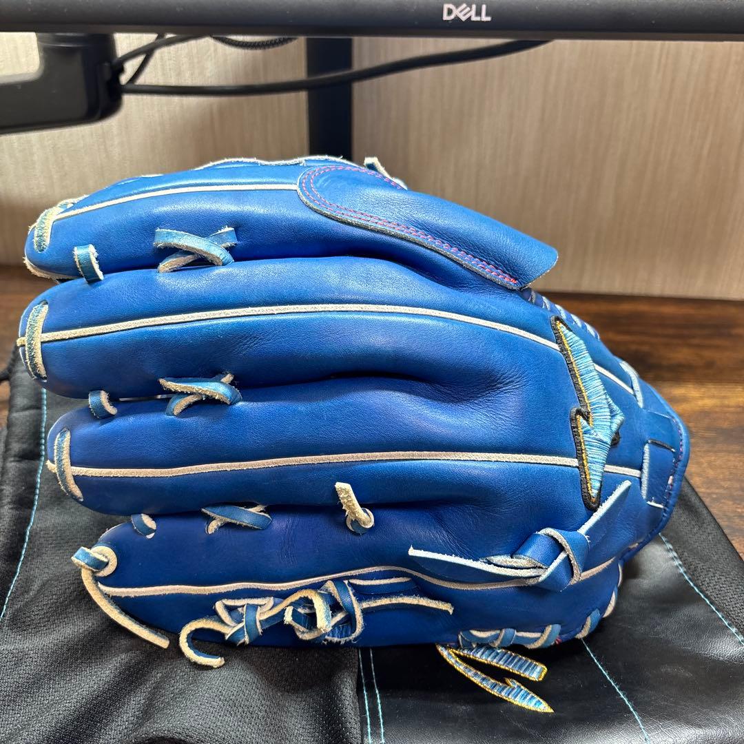 ミズノ 軟式グローブ 青