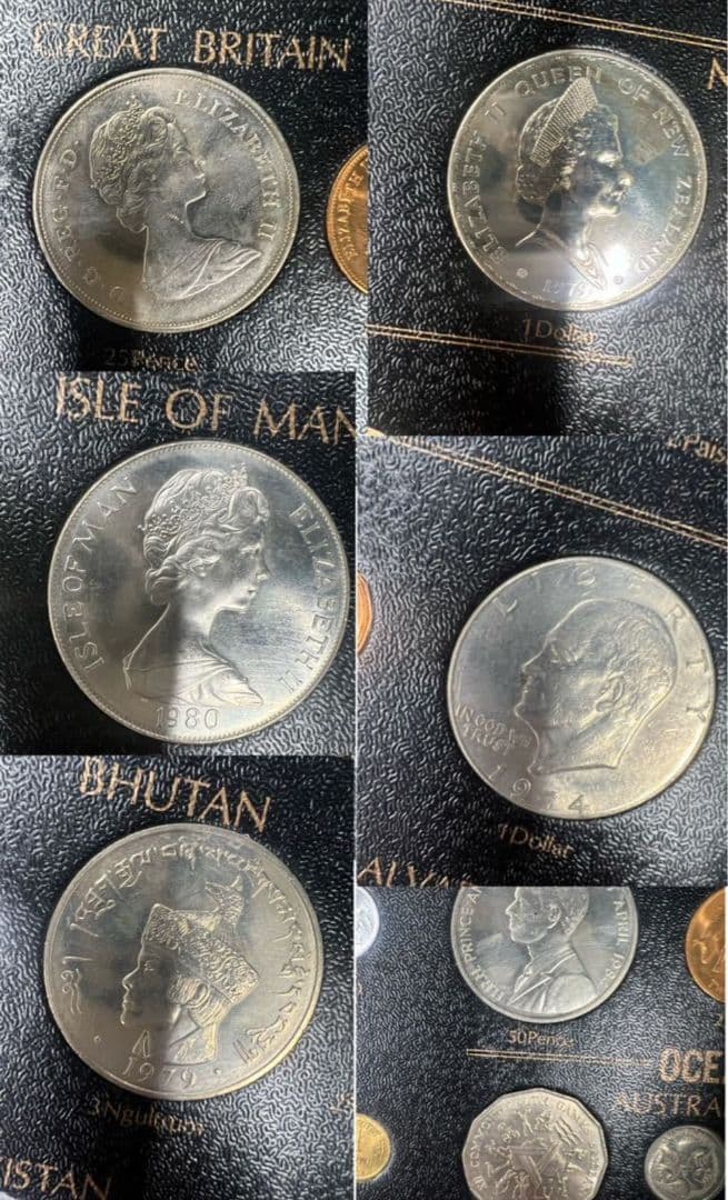 180種 世界の コレクション 外貨　銀貨　美品