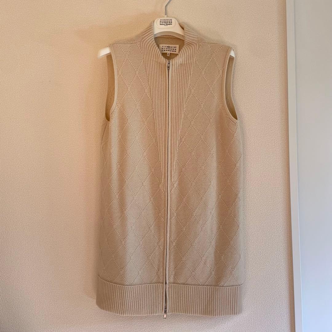 マルジェラ ドライバーズニットベスト カシミヤ