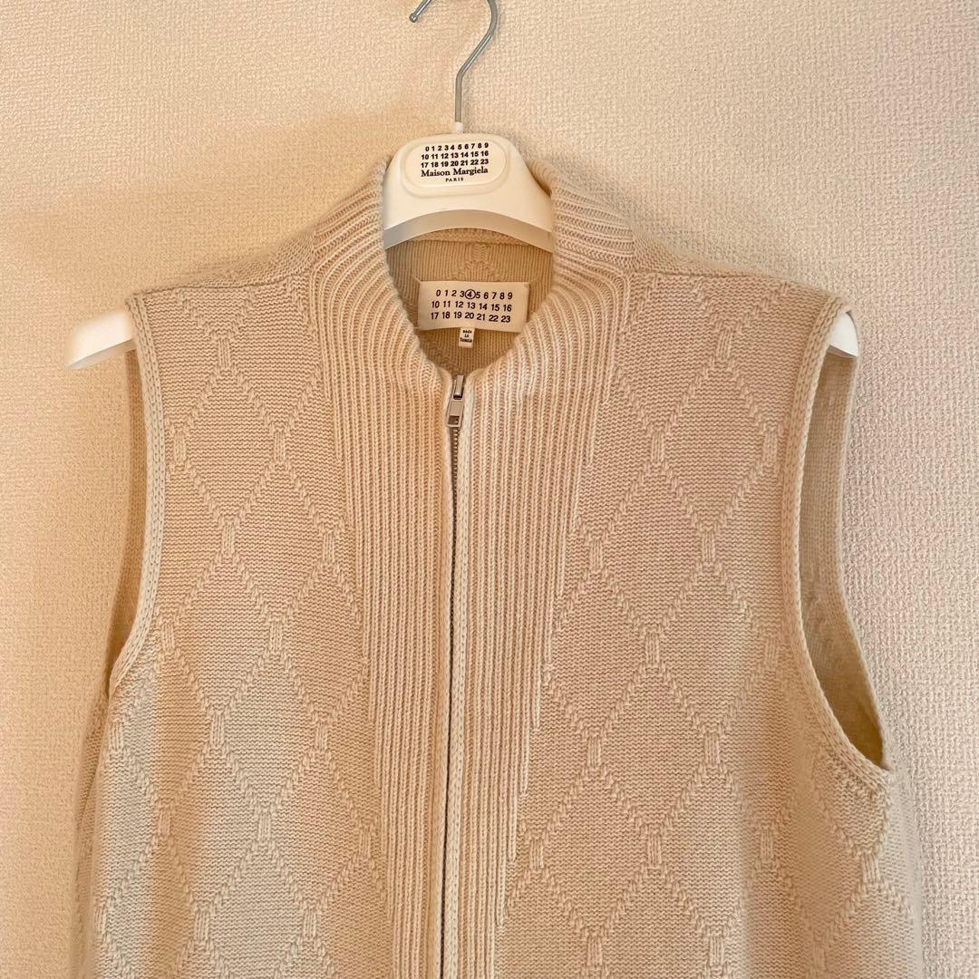 マルジェラ ドライバーズニットベスト カシミヤ