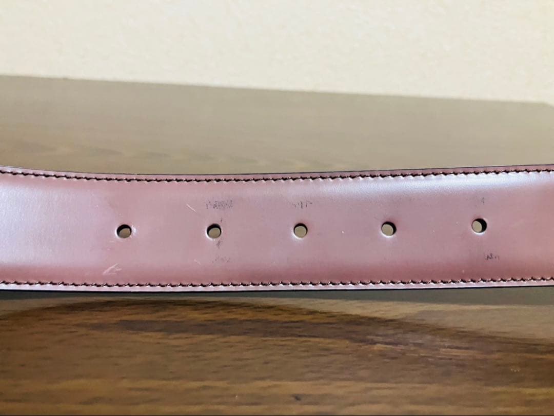 サルヴァトーレフェラガモ　レザーベルト　ダブルガンチーニ　シルバー　リバーシブル