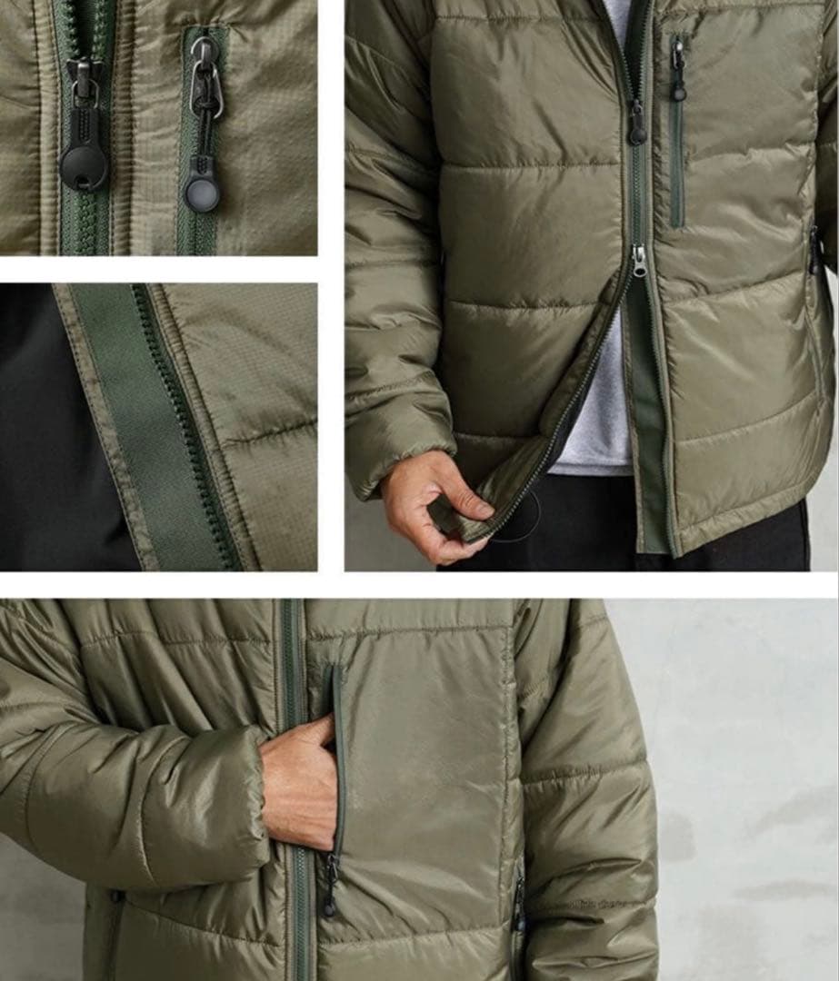 THERMO AIR LOFT PRIMALOFT PARKA グリーン S