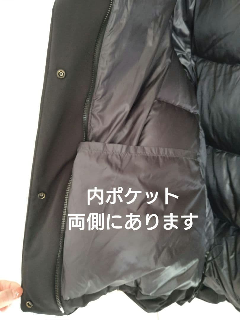 【美品】UNIQLO+J ハイブリッドダウンジャケット Lサイズ ネイビー