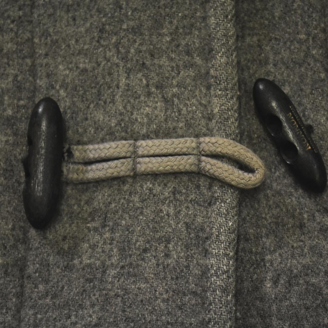 【上質】 日本製 マドモアゼルノンノン ウール フード ダッフルコート グレー♪