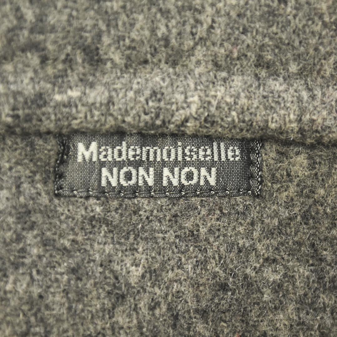 【上質】 日本製 マドモアゼルノンノン ウール フード ダッフルコート グレー♪