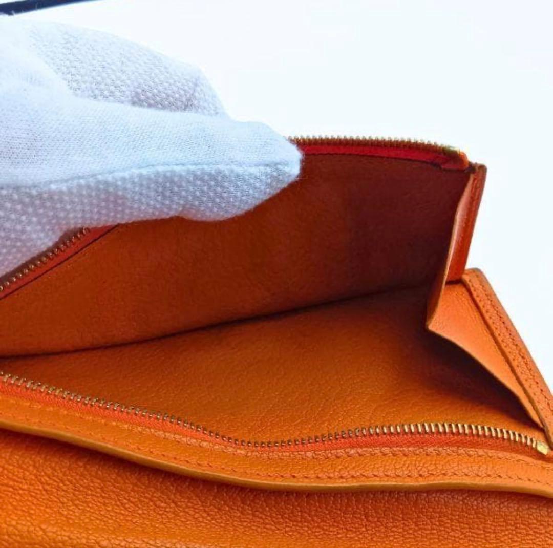 エルメスべアン　ブラック×オレンジ　バイカラー