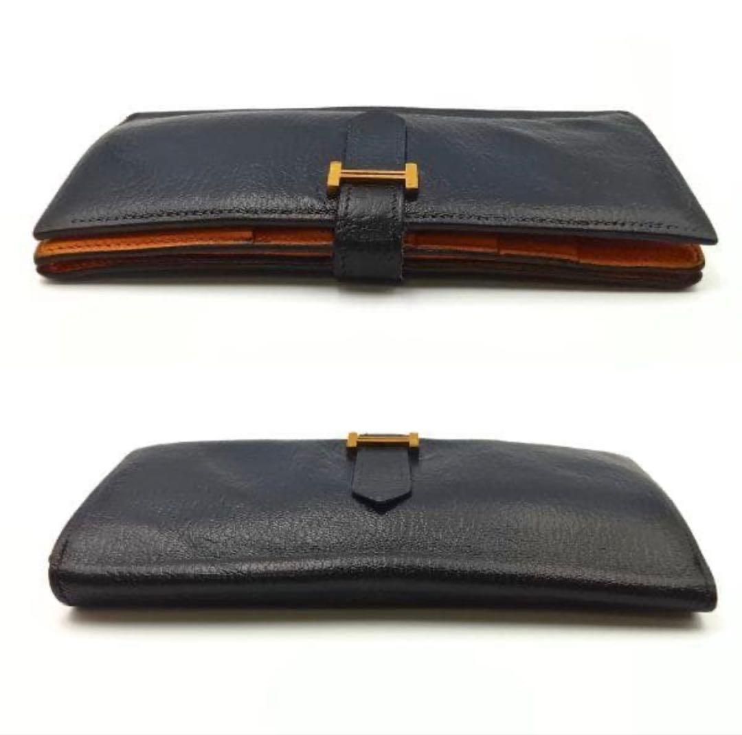 エルメスべアン　ブラック×オレンジ　バイカラー