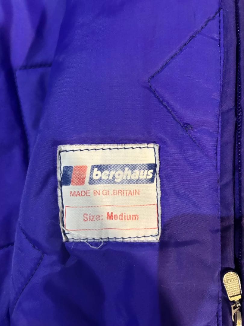 227【UK製】90s Berghaus SERAC中綿ジャケット パープル系M