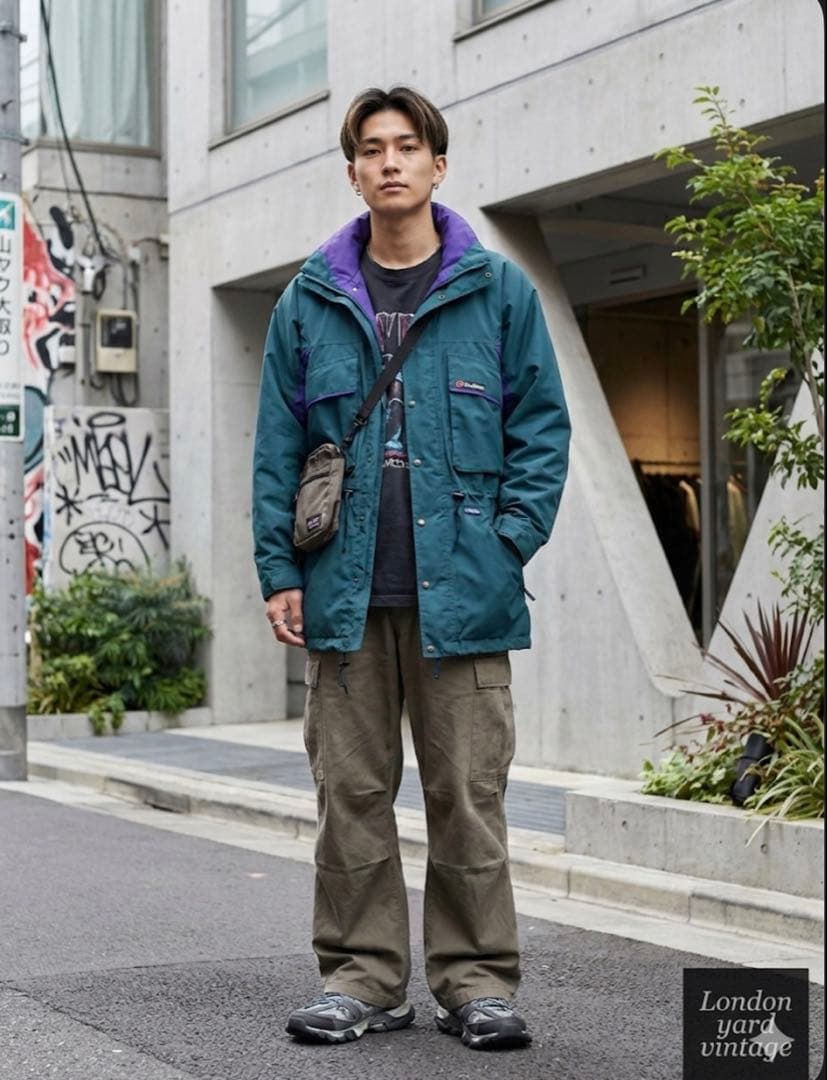 227【UK製】90s Berghaus SERAC中綿ジャケット パープル系M