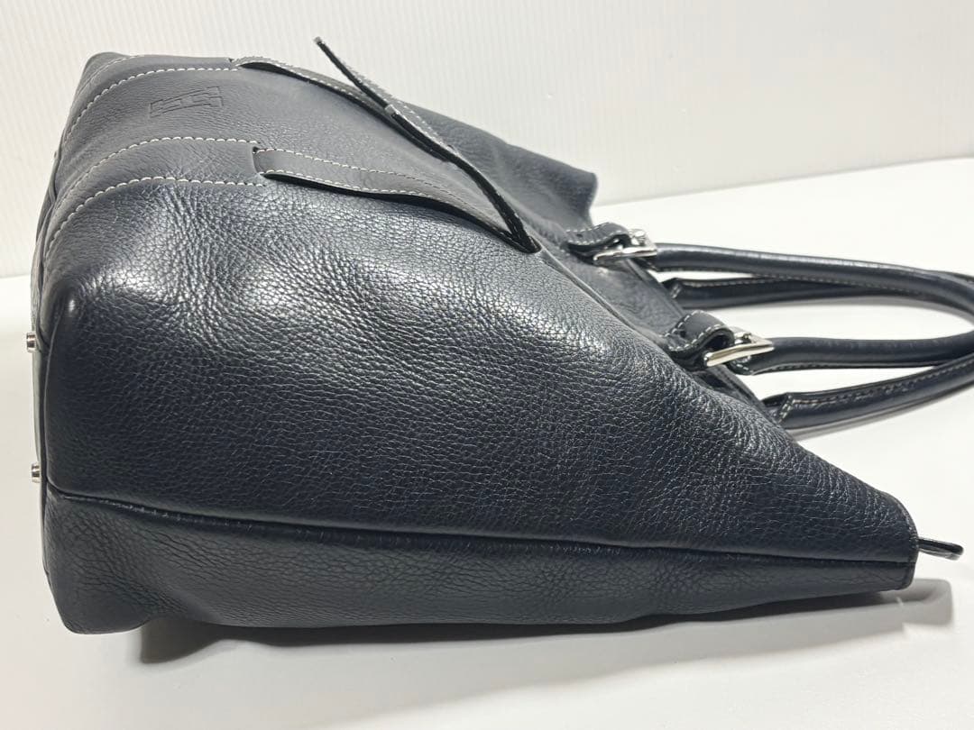 【極美品】HIROFU ヒロフ シボ革 レザートートバッグ メンズレディース
