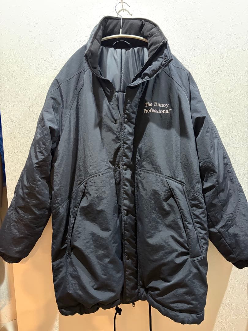 ジャケット・アウター ENNOY PADDED NYLON BENCH COAT